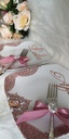 2 Assiettes +couverts decorés