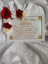 Cadre mariage fleurs
