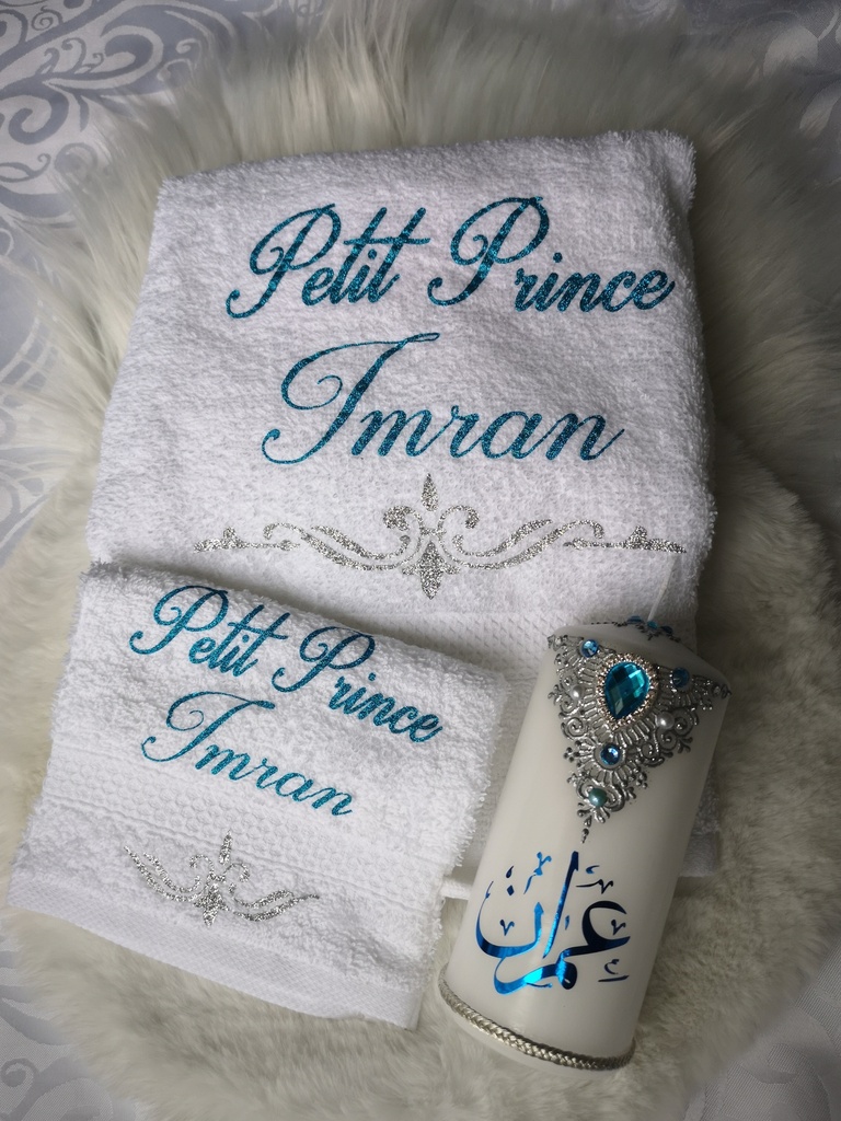 2 serviettes personnalisés
