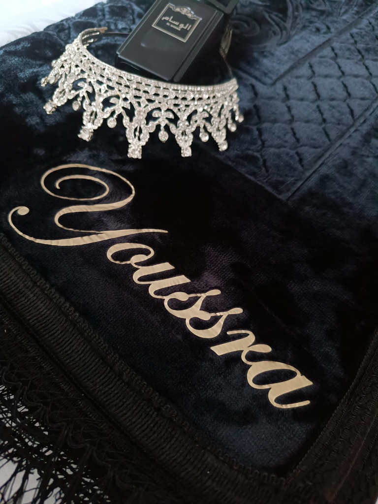 Tapis prière personnalisé