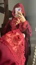 Abaya bordeaux