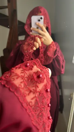 Abaya bordeaux