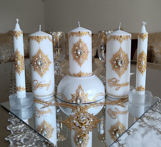 Bougies mariage Princesse