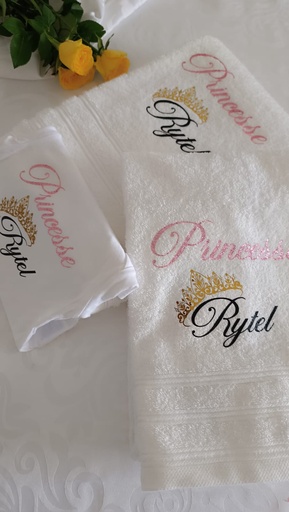 2 serviettes personnalisés